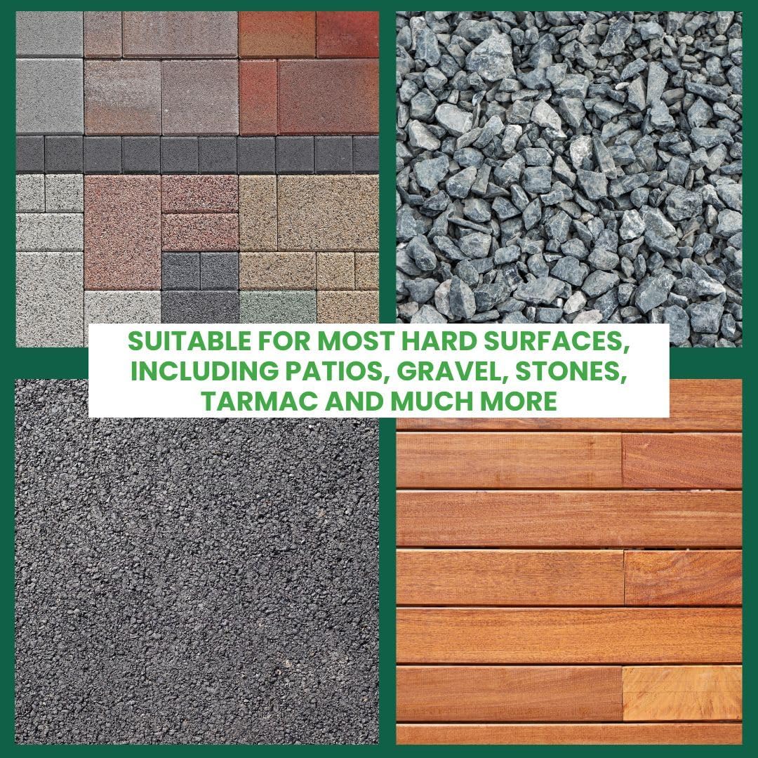 Flow Acetic Acid Path and Patio Clear Cleaner 5Ltr ACETIC5L | Heavy Duty Outdoor Driveway-Decking-Stone and Paving Slab Cleaner | Concentrated Weed and Moss Alternative Treatment | Long Lasting | Rapid Results | Easy Application | Biodegradable