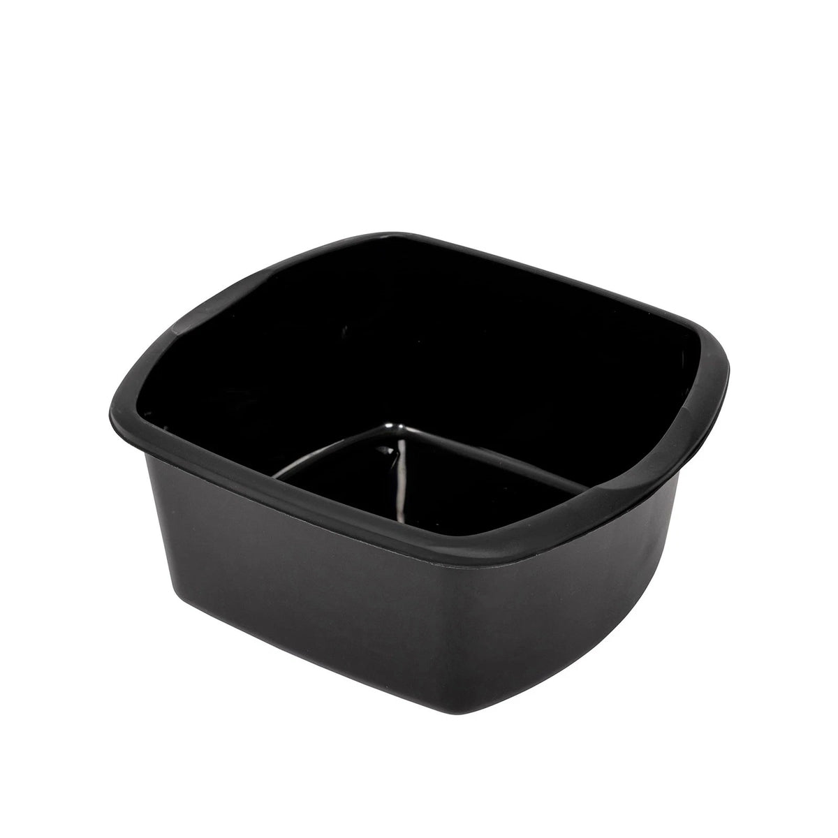 Addis Small Rectangular Bowl Black 8Ltr 518083 | Hard Wearing and Wipe Clean | Washing Up Bowl | Plastic Utility Basin
