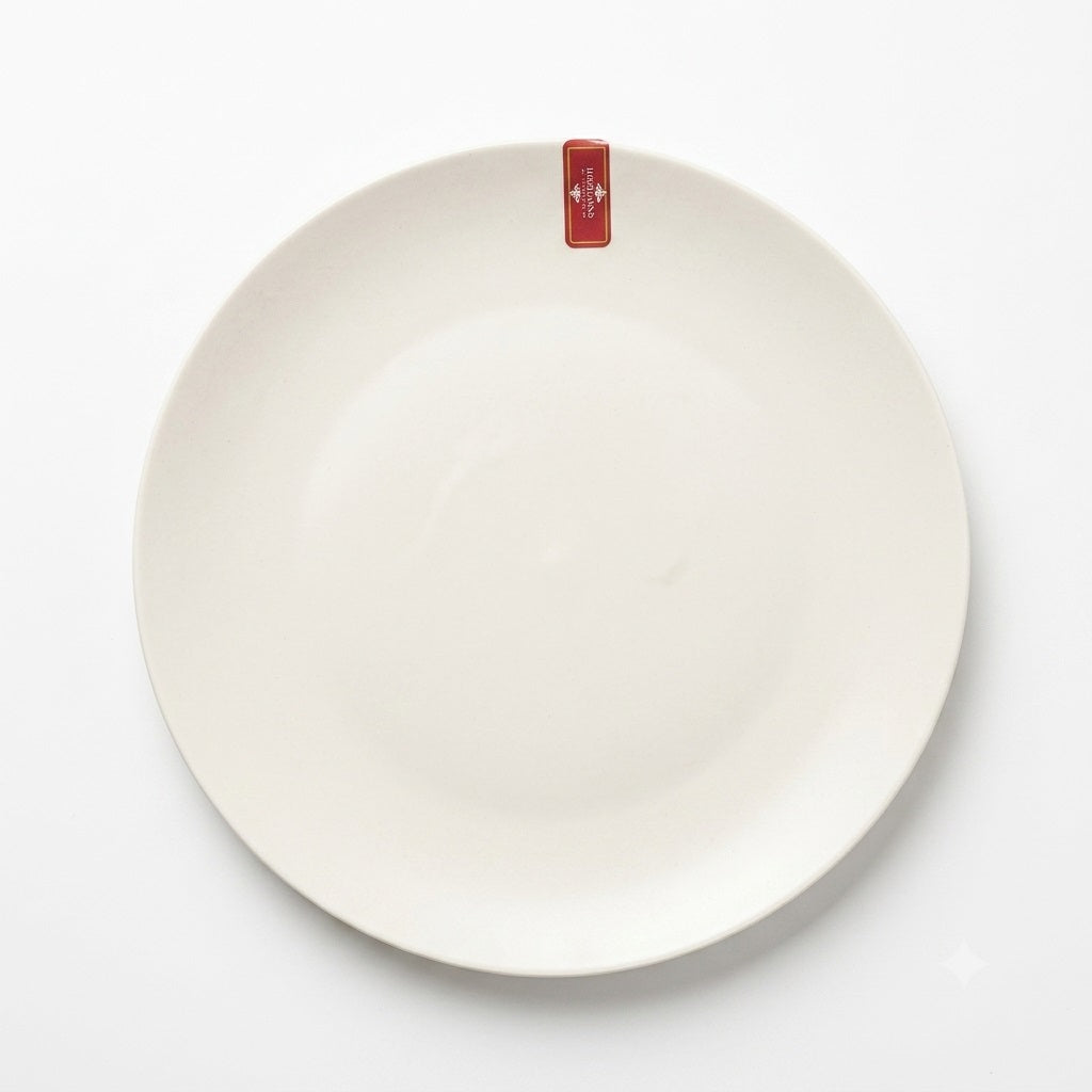 Highlands Homeware Coupe Dinner Plate White 10.5-Inch BAS18 | Ceramic Round Serving Dish | Home Kitchen Tableware | Catering Dining Platter