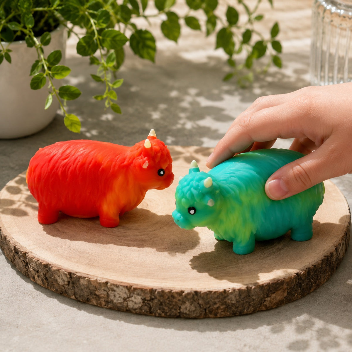 HGL Stretchy Sand Highland Cow Assorted SV22388 | Kids Sensory Toy | Novelty Toy | Animal Toy | Handheld Toy | Small Gift Toy
