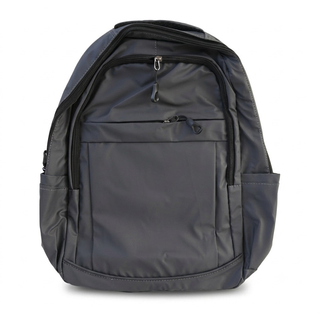 Weatherproof PVC Backpack Grey 42cm x 32cm x 23cm CT008E | Waterproof Travel Rucksack | Multi Pocket Laptop Daypack | Durable Outdoor Work Bag