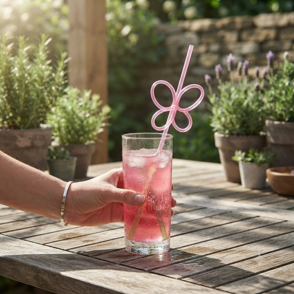 JL Supplies Crazy Straws Assorted Colours Pack of 4 5520 | Party Straws | Reusable Drinking Straws