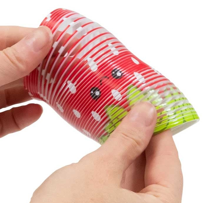 Tobar Super Sweet Fruity Springy Assorted Colours 38820 | Squeezy Stretchy Toy | Colourful Spring Toy