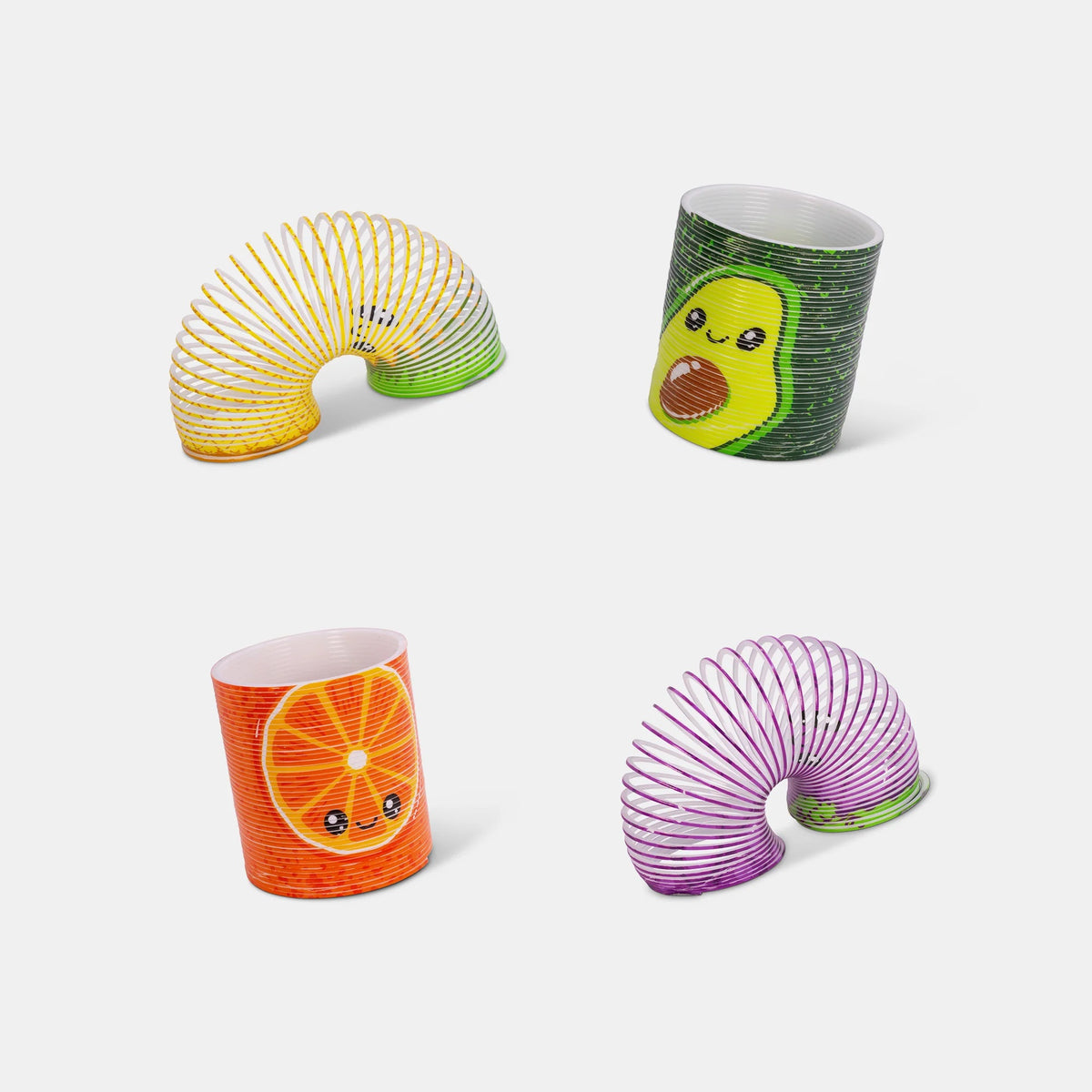 Tobar Super Sweet Fruity Springy Assorted Colours 38820 | Squeezy Stretchy Toy | Colourful Spring Toy