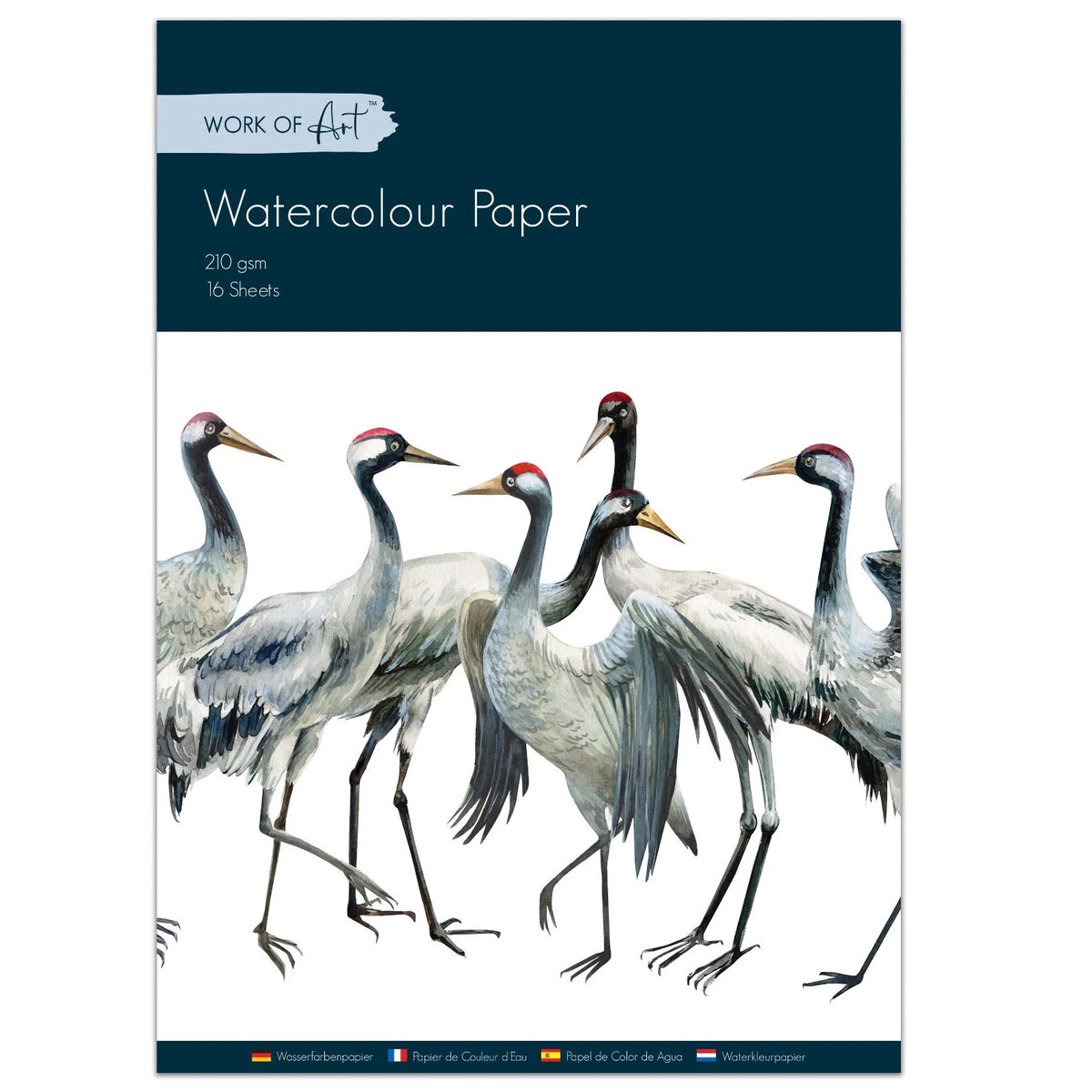 Tallon Work of Art Watercolour Paper Pad White 7377 | 210gsm | 16 Sheets | Art Paper Sheets | Painting Paper | Craft Paper