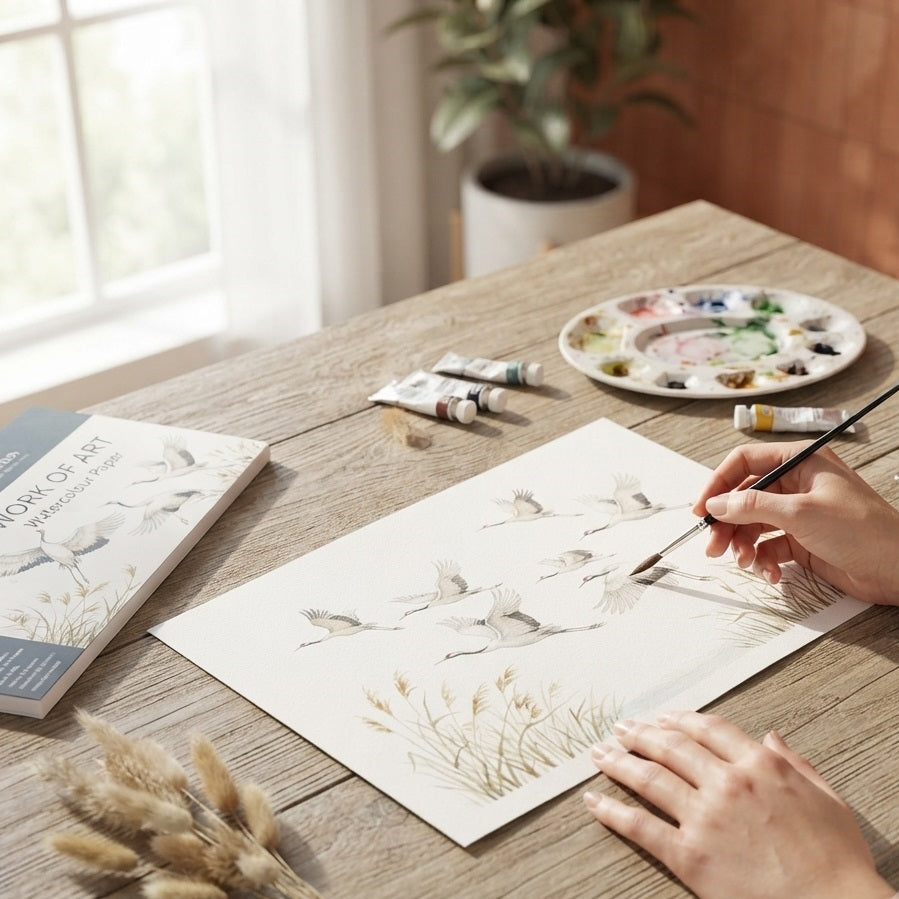 Tallon Work of Art Watercolour Paper Pad White 7377 | 210gsm | 16 Sheets | Art Paper Sheets | Painting Paper | Craft Paper