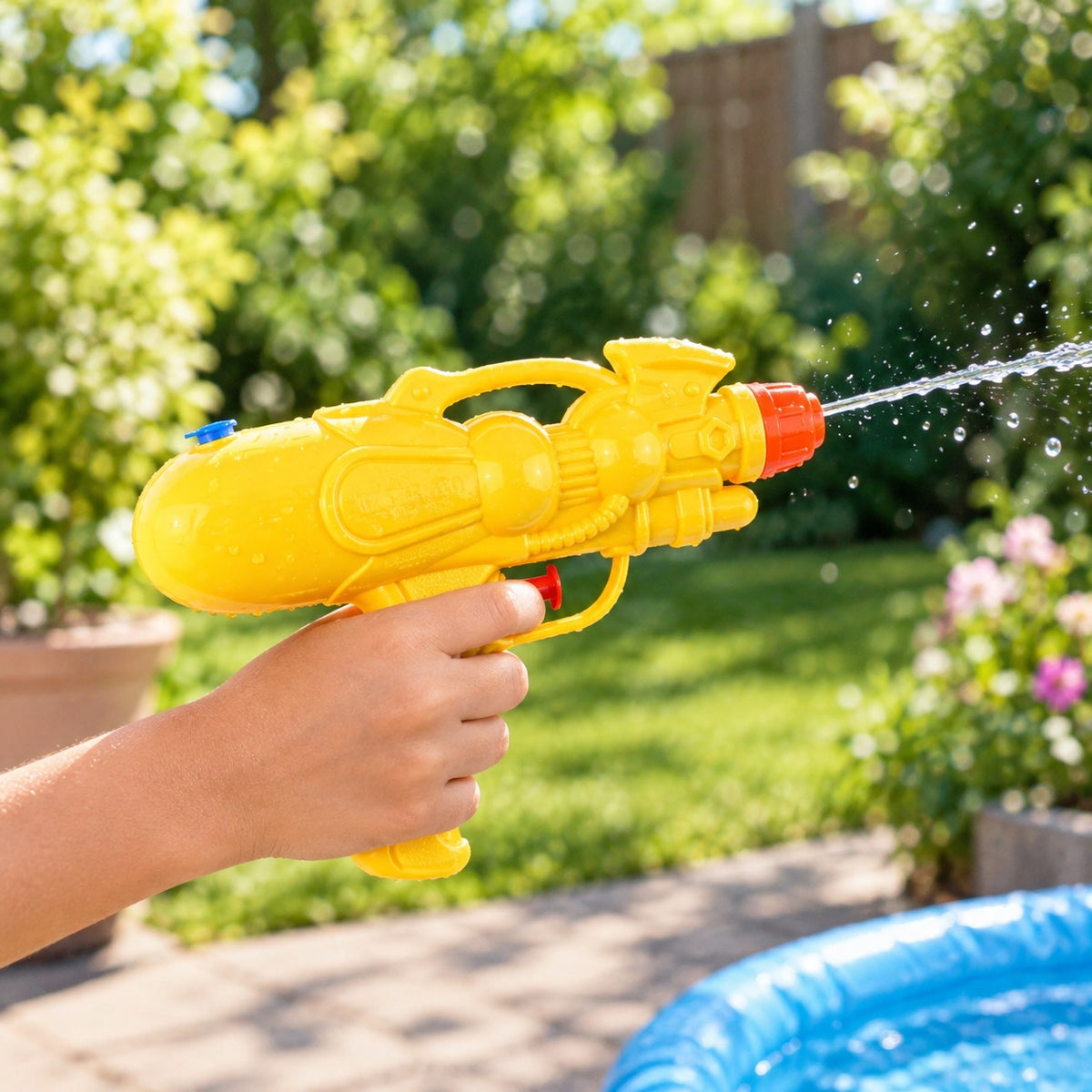 Henbrandt Water Gun Assorted 17cm R08292A | Water Blaster Toy | Fun Water Gun | Colourful Water Gun | Summer Outdoor Toy | Water Fight Gun | Water Toy