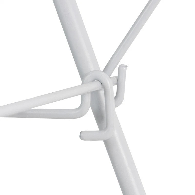 JVL Winged Clothes Airer White 19Mtr 11-064 | Multi-Position Wings | Extra Drying Space | Wings Secure in Place | Easily Folds Flat | Lightweight | Easy to Move