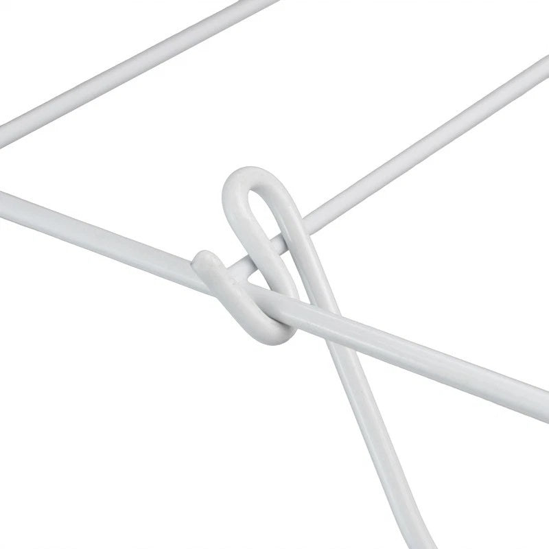 JVL Winged Clothes Airer White 19Mtr 11-064 | Multi-Position Wings | Extra Drying Space | Wings Secure in Place | Easily Folds Flat | Lightweight | Easy to Move