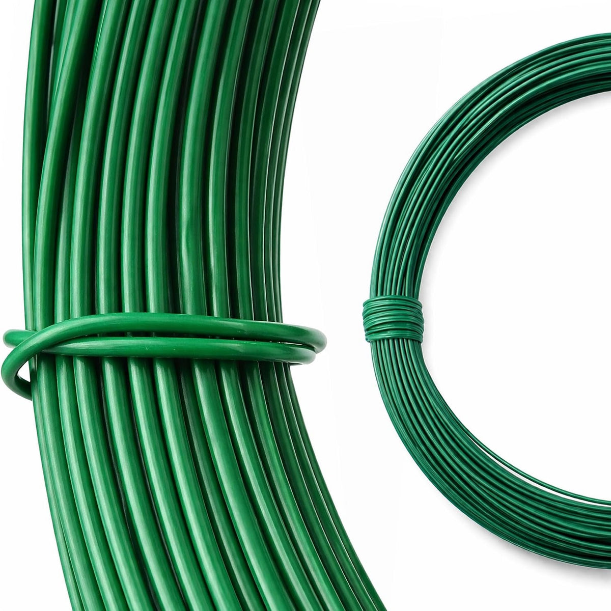 Dekton Coated Galvanised Wire Green 40Mtr x 0.75mm DTG2055 | Ideal for Tying-Fixing and Fencing | Rust and Corrosion Proof | Extra Resistance to Tension and Pressure | Easy to Cut to Any Length | Weatherproof and Reusable