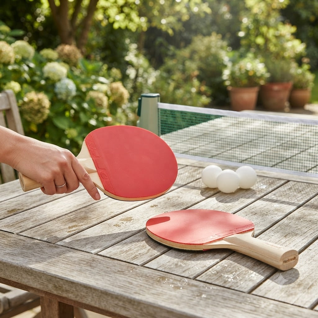 Henbrandt Table Tennis Set Assorted T38558A | Includes 2 Bats | 3 Balls and A Table Tennis Net | Table Tennis Equipment | Table Tennis Accessories | Home Table Tennis | Casual Table Tennis