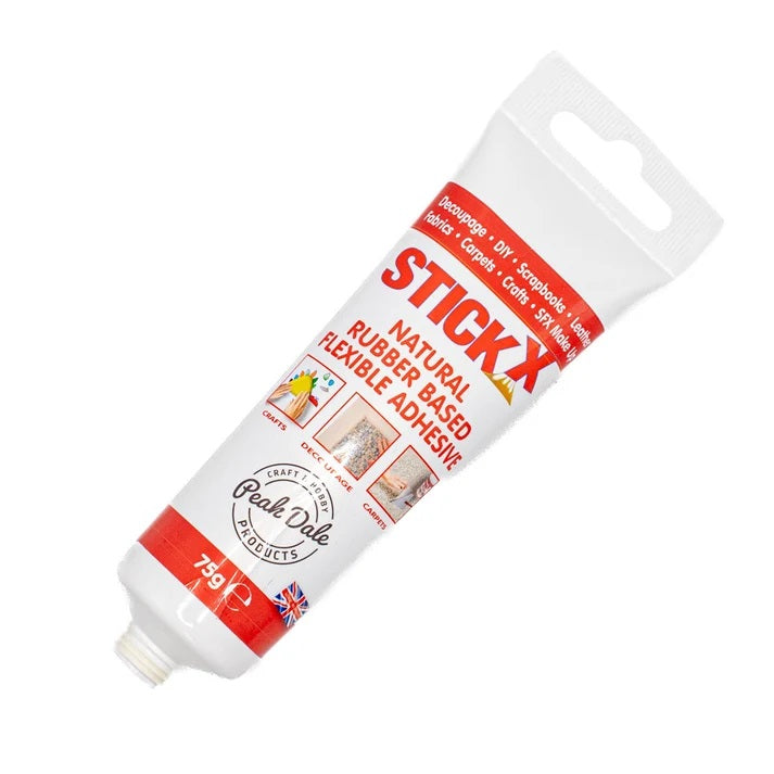 Stick X Natural Rubber Based Flexible Adhesive Tube White 75ml 54552 | Multi Purpose Bonding Adhesive | Craft and Repair Glue
