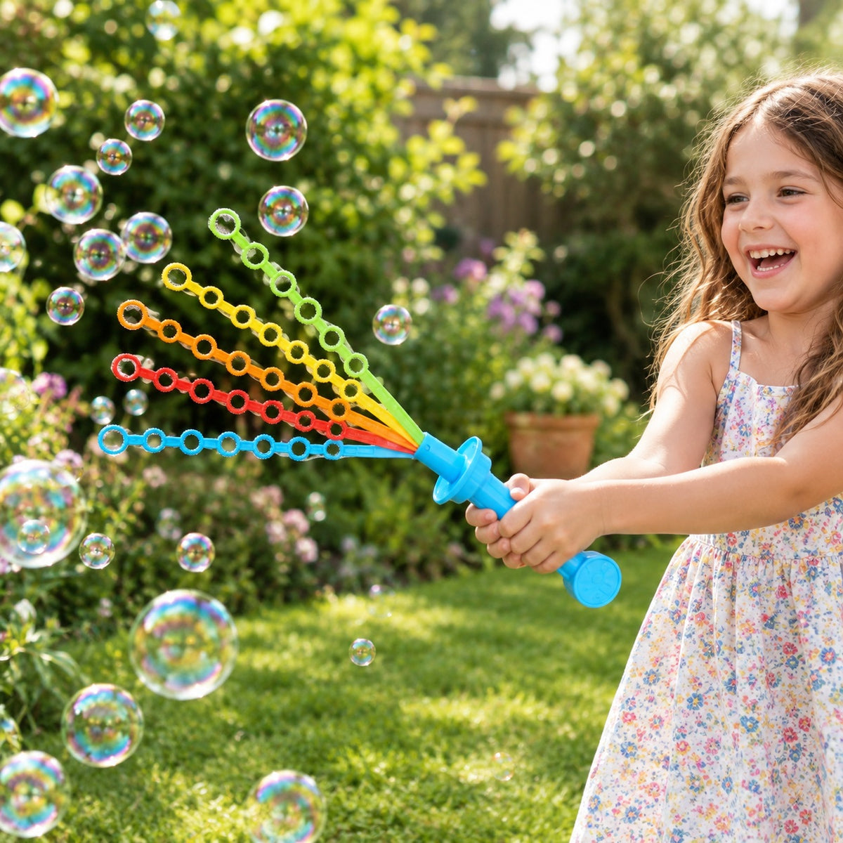 Henbrandt Bubble Sword Assorted 150ml R50058 | 5 Wands | Outdoor Bubble Toy | Bubble Party Toy | Birthday Party Toy | Bubble Maker | Bubble Wand | Bubble Fun Toy | Bubble Blower | Bubble Play Set