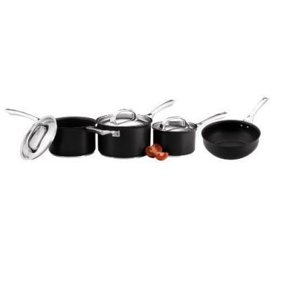 Circulon Elite Hard Anodised Saucepan Set - 3 Piece Plus Gift with Purchase