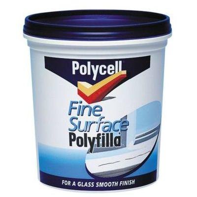 Polycell Fine Surface Polyfilla Gloss Finish 500g 5084947 | Quick Drying | Suitable for Indoor Use on Wood and Plaster