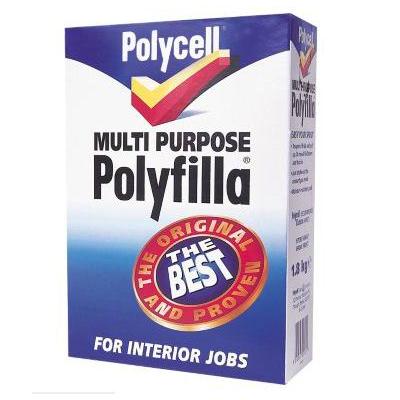 Polycell Multi Purpose Polyfilla White 1.8kg 5084939
