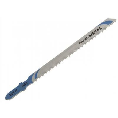 Dewalt HSS Metal Cutting Jigsaw Blades Blue and Silver 3mm x 75mm 5Pk DT2163