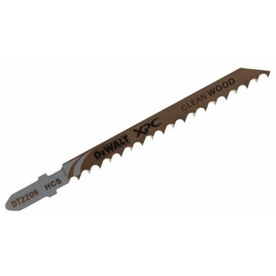 Dewalt Heavy Duty Bi-Metal XPC T101D Jigsaw Blades For Wood Metallic Silver 100mm 5Pk DT2209QZ 