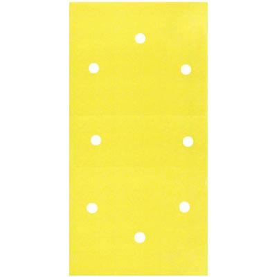 Aluminium Oxide Sanding Sheets Compatible with Black and Decker Yellow 93mm x 185mm Pack of 5 10268 | Medium Grit | Hook and Loop Backing | Pre-Punched Holes