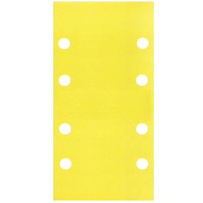 Sanding Sheets Compatible with Bosch Yellow 93mm x 185mm Pack of 5 9996 | Assorted Grits | Hook and Loop Backing | Pre-Punched Holes