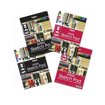 Tallon 40 Sheets Artist Sketch Pad Multicolour A4 5682