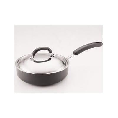 Prestige Circulon Hard Anodised Aluminium Covered Saute Pan Black and Silver 24cm 83059