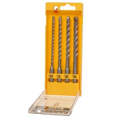Dewalt Extreme 2 SDS-Plus Hammer Drill Bit Metallic Silver 5.5-10mm 4Pk DT9702