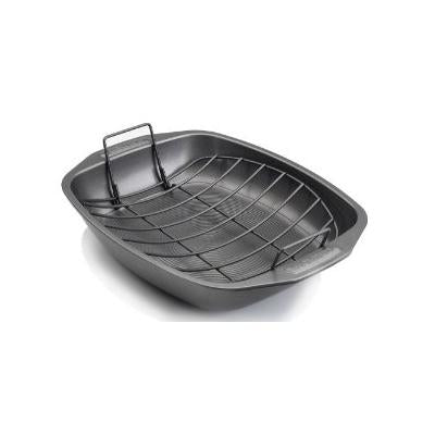 Circulon Bakeware Roaster with Rack Black 13 x 11.5-Inch 51189
