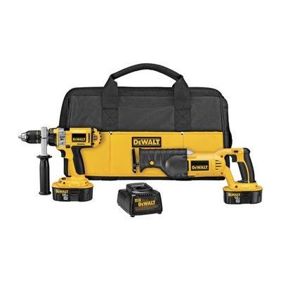 Dewalt Cordless Hammer Drill/Driver and Reciprocating Saw Combo Pack 18V XRP DC925CB-GB