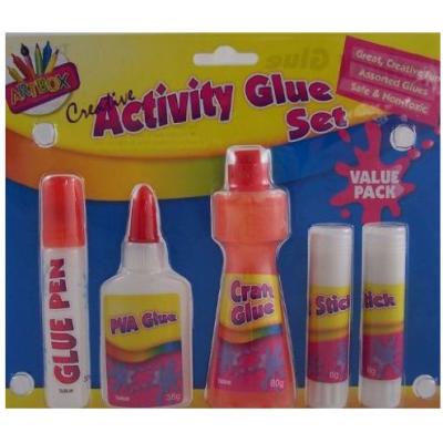 Tallon Creative Activity Glue Set Assorted 5Pk 6019