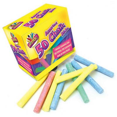 Tallon International Artbox Assorted Chalks Sticks 50Pk 3201 