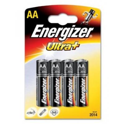 Energizer Ultra Plus Alkaline Batteries Silver and Black AA 1.5V 4Pk 