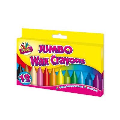 Tallon Jumbo Wax Crayons Assorted Colours 12Pk 5073