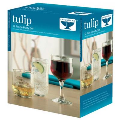 Ravenhead Tulip Party Wine/Tumblers/Mixer Glasses - Set of 12