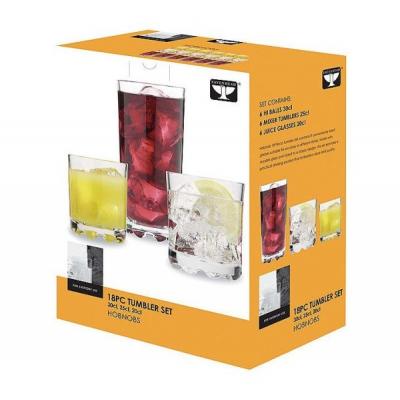 Ravenhead Hobnobs 18 Piece Tumbler Set - 30cl, 25cl, 20cl