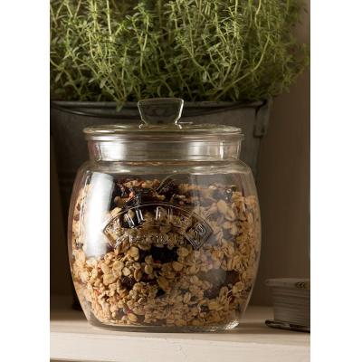 Kilner Push Top Glass Storage With Silicone Seal For Freshness Clear 0.85Ltr 0025.741