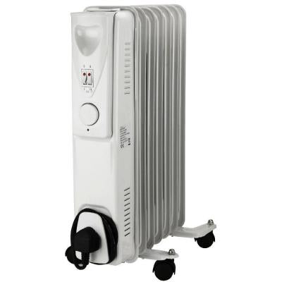 Daewoo Electricals 11 Fin Oil Filled Radiator Heater White 2500W