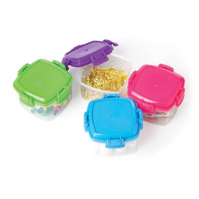 Sistema To Go BPA Free Knick Knack Mini Clip Boxes Multicolored 2.09oz 62ml 4Pk 21127