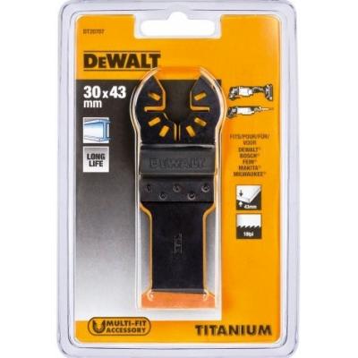 Dewalt Multi-Tool Titanium Metal Blade Black 30mm x 43mm DT20707