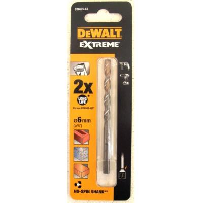 Dewalt Extreme Masonry Drill Bit Silver 6mm x 100mm DT6675-XJ