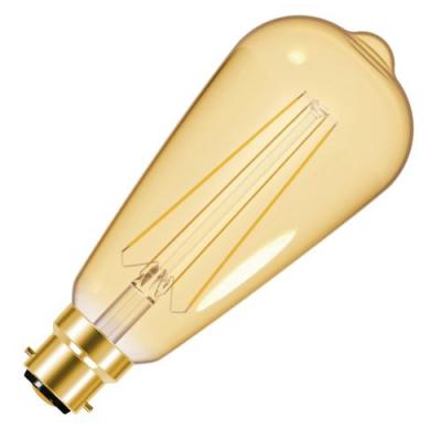 Energizer BC B22 ST64 LED Filament Energy Saving Light Bulb Warm White 20cm x 7cm x 20cm 5W S9432