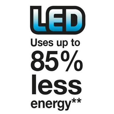 Energizer LED G125 Filament Energy Saving Light Bulb Warm White ES/E27 5W 25cm x 14cm x 25cm S9435