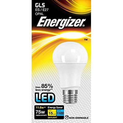 Energizer LED GLS Energy Saving Light Bulb Warm White ES/E27 11.6W Equals To 75W 15cm x 6.5cm x 6cm S9426