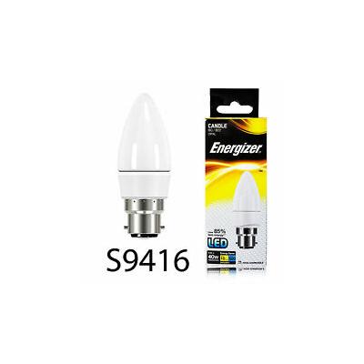 Energizer BC B22 Non-Dimmable LED Energy Saving Candle Lamp Daylight 5.9W S9416