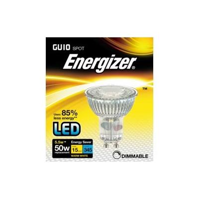 Energizer LED GU10 Glass Spot Light Bulb 5.5W Energy Class A Plus Warm White S94102