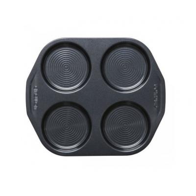Circulon Carbon Steel Ultimum 4 Cup Yorkshire Pudding Tin Black 29cm x 24.5cm x 1.5cm 46137