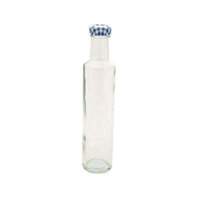 Kilner Round Twist Top Dressing Preserver Bottle for Condiments Dry Fruits and Herbs Clear 250ml 0025.573