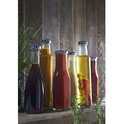 Kilner Round Twist Top Dressing Preserver Bottle for Condiments Dry Fruits and Herbs Clear 250ml 0025.573