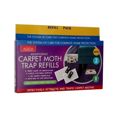 Acana Surveillance Carpet Moth Beetles Trap Refills with First Alert of Infestation & Visual End of Life Indicator Pack of 2