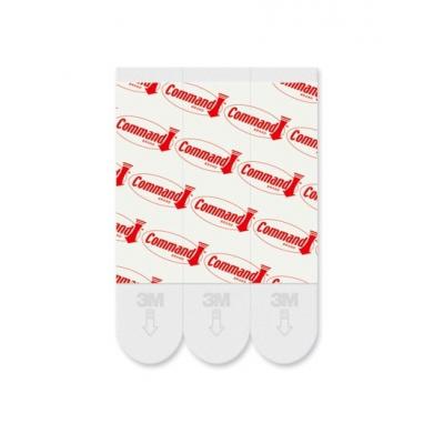 Command White Medium Self Adhesive Damage-Free Water-Resistant Dishwasher Safe Mounting Refill Strips Holds 3lb / 1.3Kg 17021P-ES